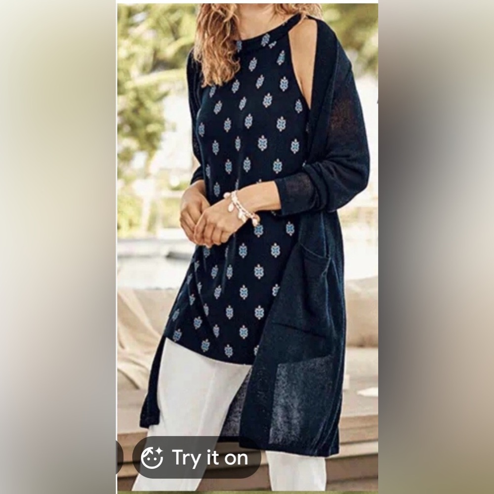 J. Jill ~ Tunic Halter Neckline Size Medium -NWT